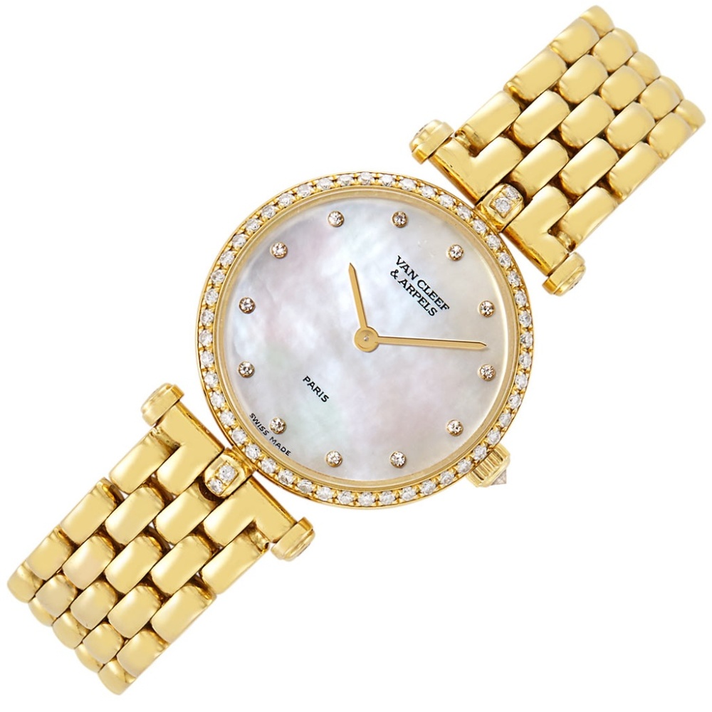 Van Cleef & Arpels Mother of Pearl Diamond Watch